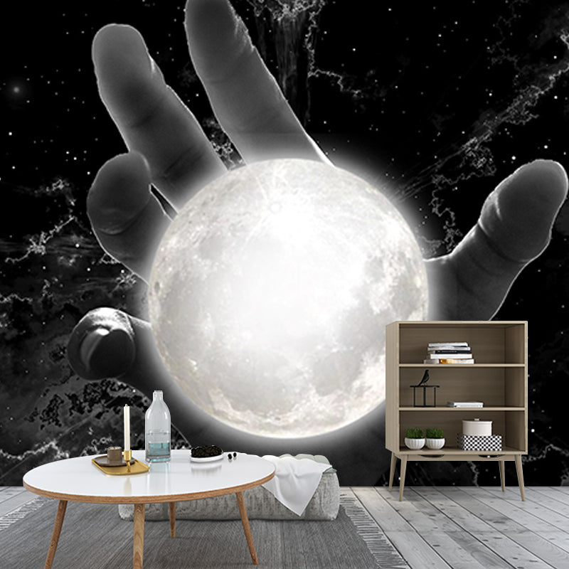 Galaxy Photography Mildew Resistant Wallpaper Environmental Sleeping Room Wall Mural