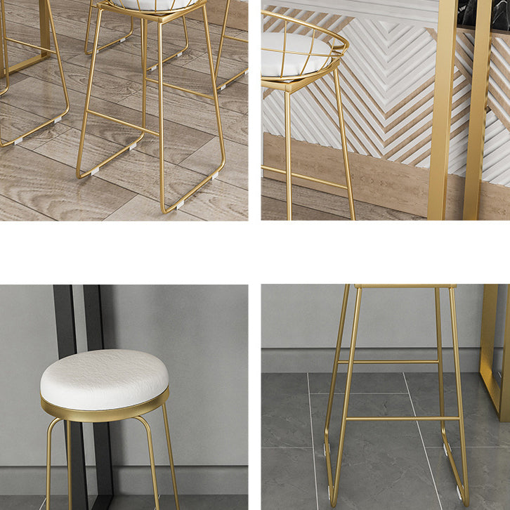 Stone Top Bar Counter Rectangle Contemporary Bar Counter with Sled Base