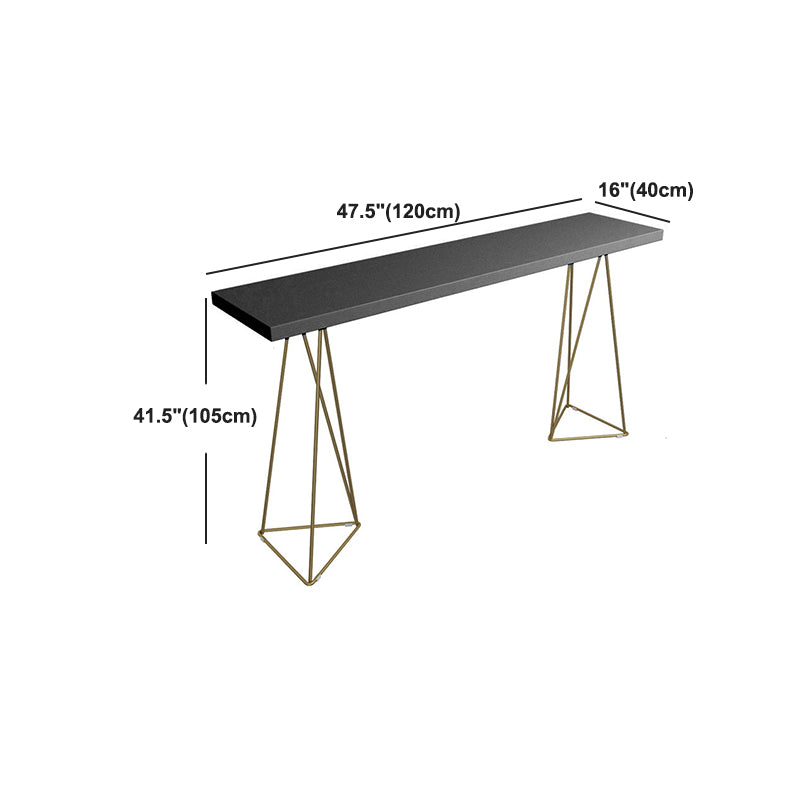 Pine Wood Top Bar Counter Traditional Luxury Rectangle Bar Counter with Sled Base