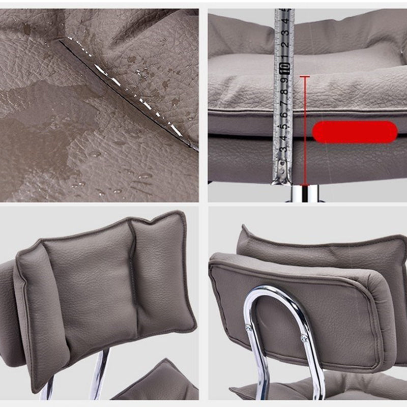 Lift and Rotate Height Stool Nordic Indoor Leather Armless Single Bar Stool