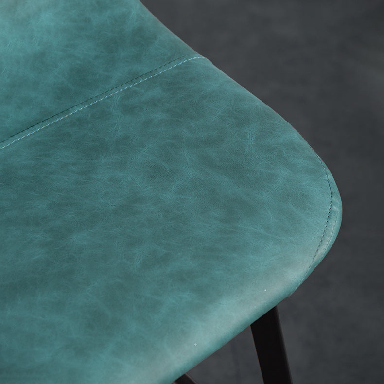 Metal Scandinavian Dining Room Armless Stool Low Back Bar Stool