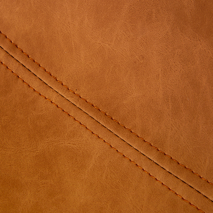 Industrial Style Square Counter Barstools for Bristol Leather Stools with Metal Legs