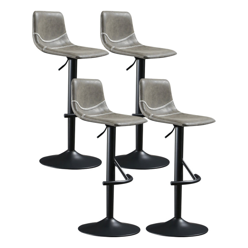 Modern Metal Dining Kitchen Room Armless Stool Low Back Bar Stool