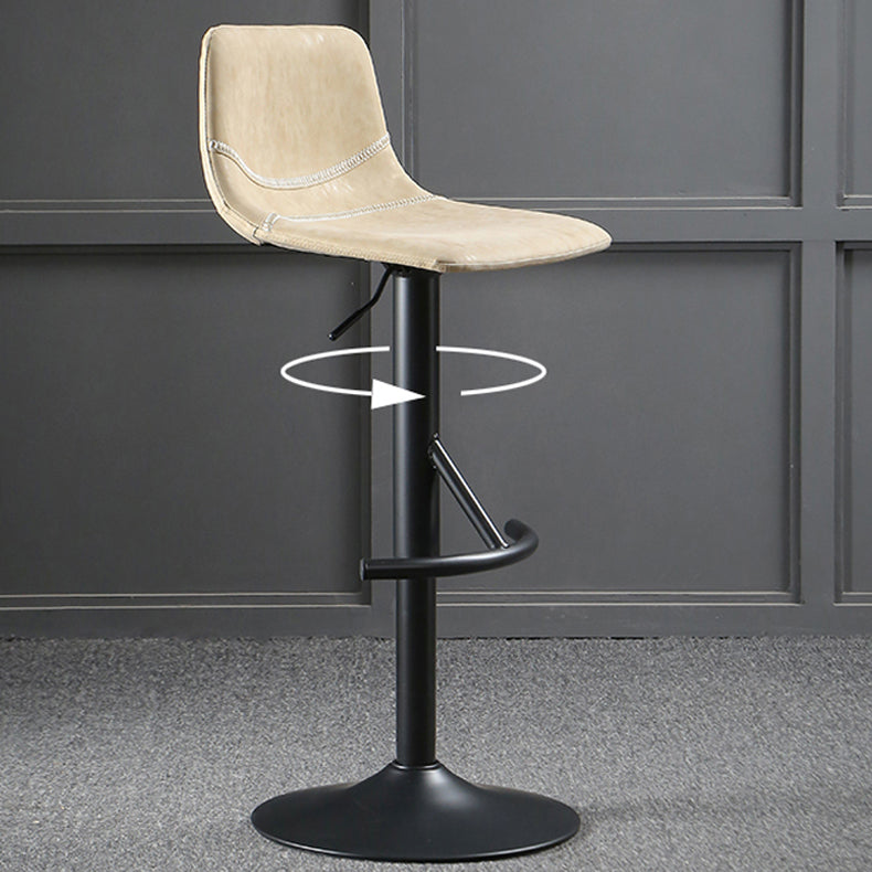 Modern Metal Dining Kitchen Room Armless Stool Low Back Bar Stool