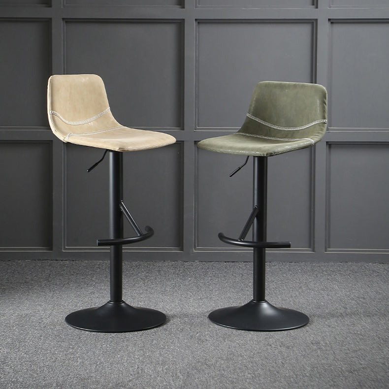 Modern Metal Dining Kitchen Room Armless Stool Low Back Bar Stool