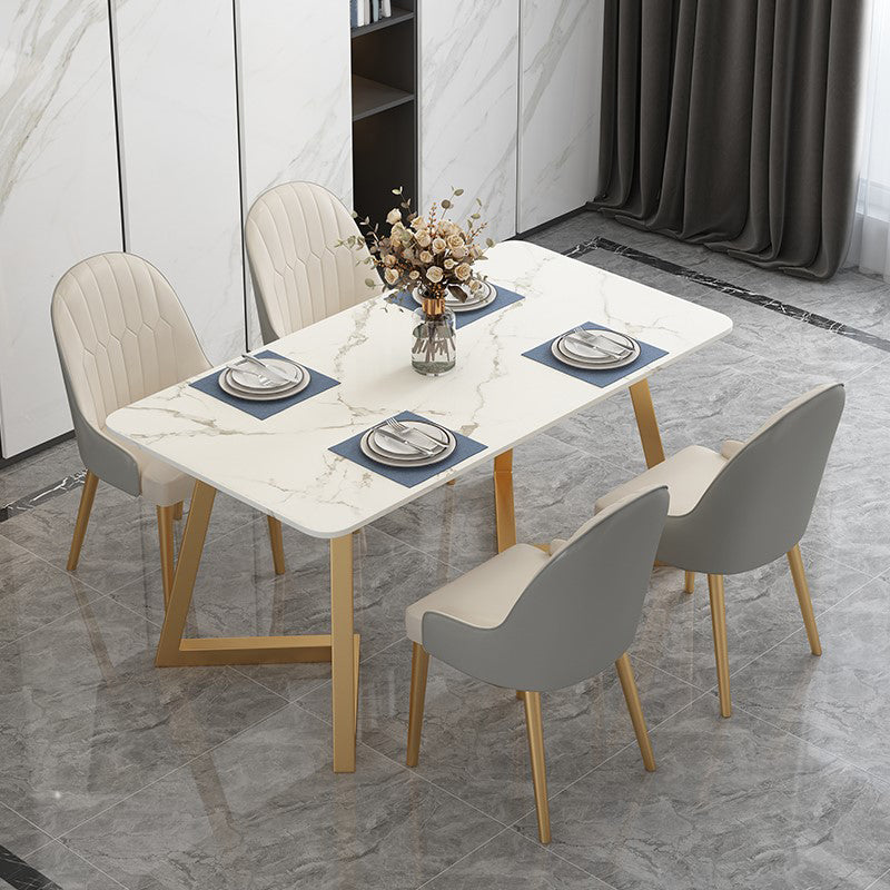 Traditional Luxury Rectangle Dining Table Double Pedestal Furniture for Indoor
