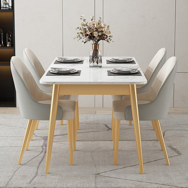 Traditional Luxury Rectangle Dining Collection 4-foot Stone Furniture