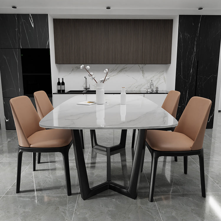 Modern Dining Table Rectangle Dining Sintered Stone Table for Restaurant