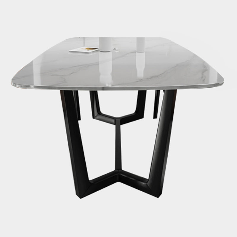 Modern Dining Table Rectangle Dining Sintered Stone Table for Restaurant