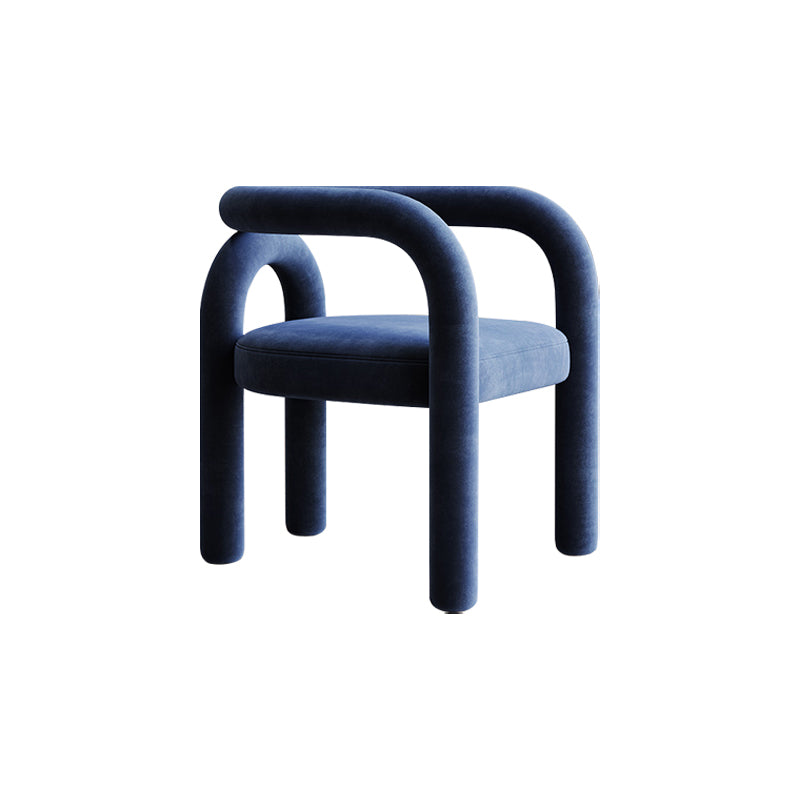 Modern Design Armless Open Back Chairs Fabric Dining Chairs for Home