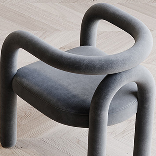 Modern Design Armless Open Back Chairs Fabric Dining Chairs for Home