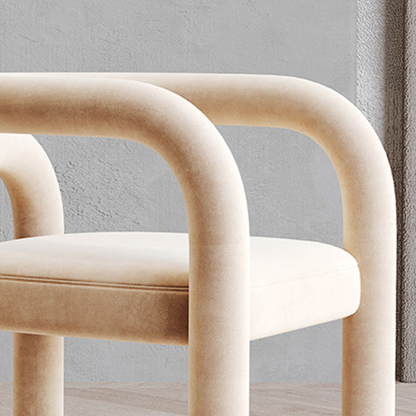 Modern Design Armless Open Back Chairs Fabric Dining Chairs for Home