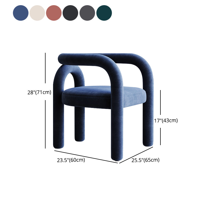 Modern Design Armless Open Back Chairs Fabric Dining Chairs for Home