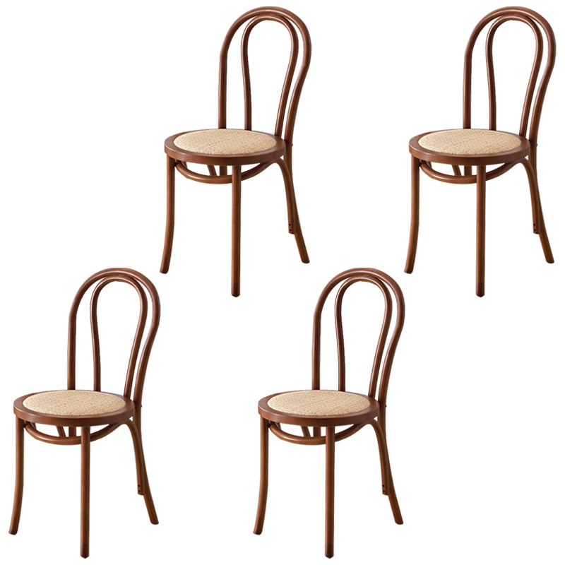 Traditional Wood Kitchen Dining Room Side Chair Windsor Back Chair