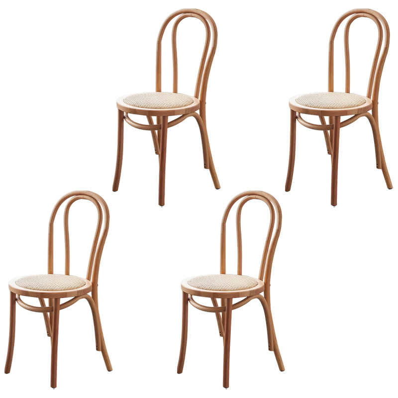 Traditional Wood Kitchen Dining Room Side Chair Windsor Back Chair