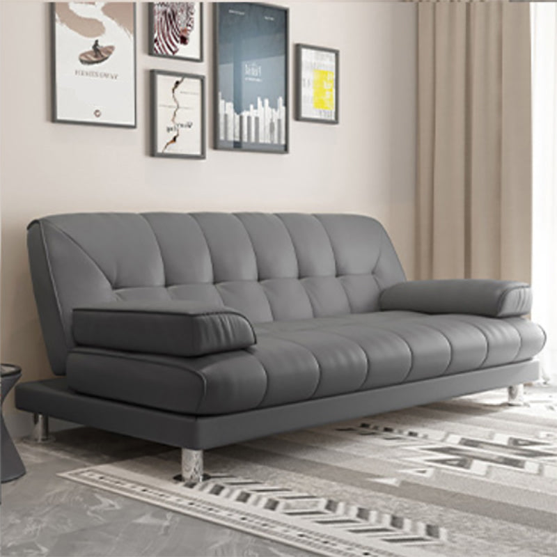 Pure Color Sofa Pillow Top Arm Reclining Loveseat Sofa for Living Room