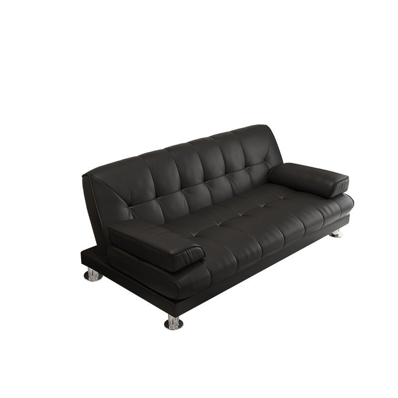 Pure Color Sofa Pillow Top Arm Reclining Loveseat Sofa for Living Room