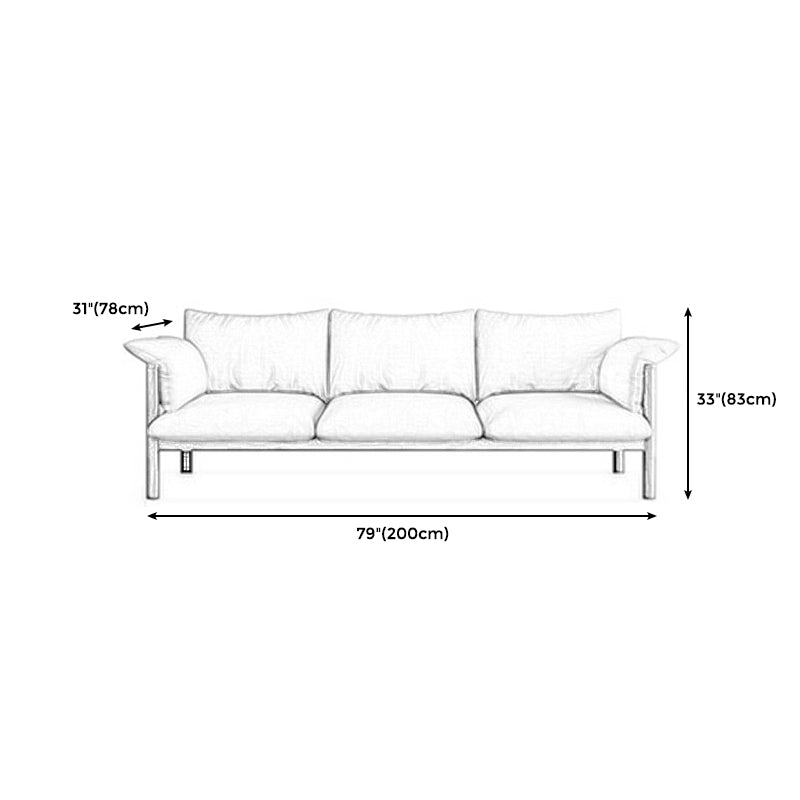 Zeitgenössisches Quadratarm Standard -Sofa mit Stirnkissen für Wohnzimmer, Wohnung