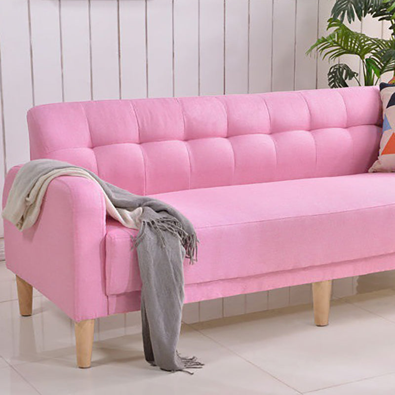 Pure Color Sofa Tufted Back Square Arm Sofa for Living Room Home