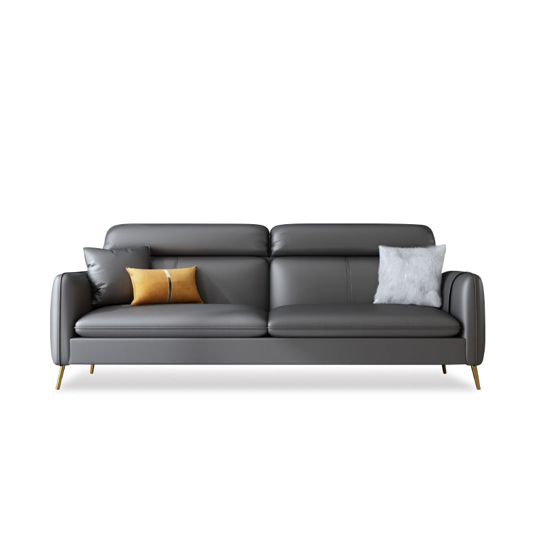 Faux Leather Modern Sofa 30"W Sofa with Storage for Living Room