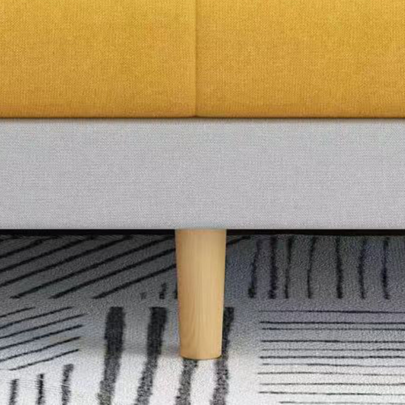 Transitional Modern Biscuit Back Sofa 31.5"High Square Arm Stain Resistant Sofa