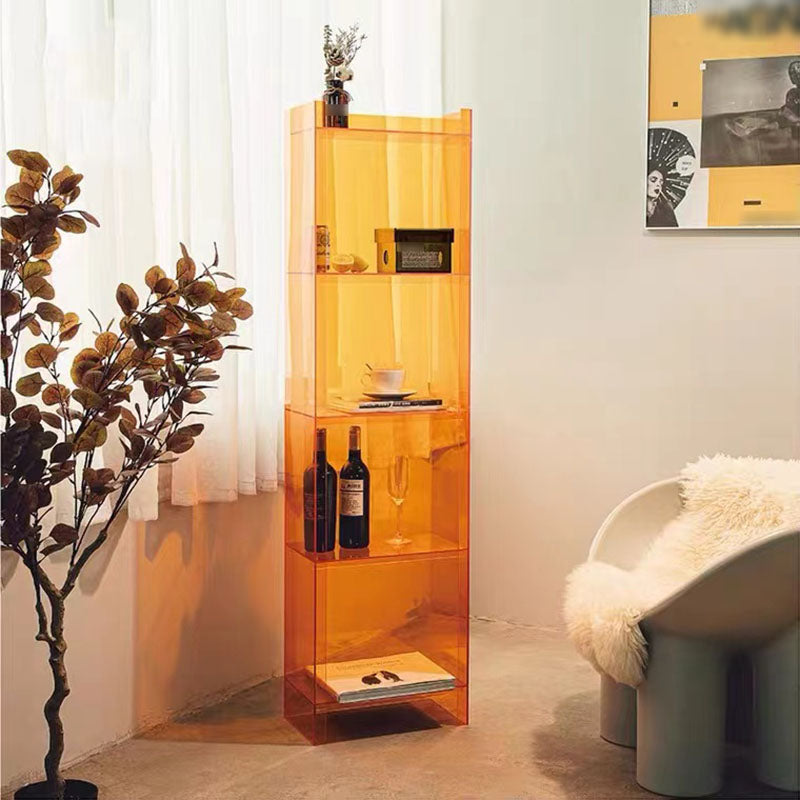 Vertikal geschlossener Standard -Buchhandel Glam Acryl -Bücherregal für zu Hause