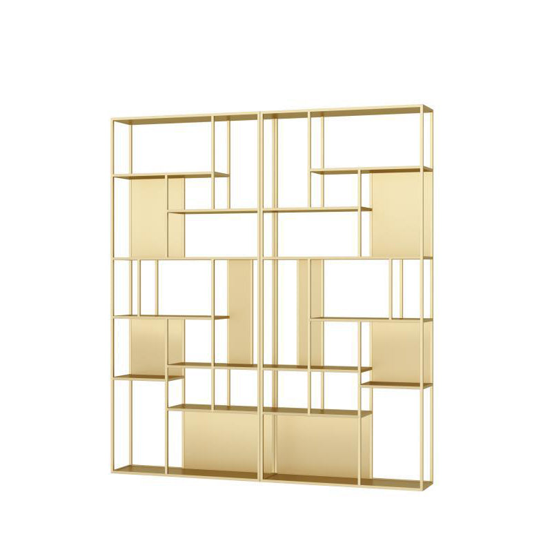 Libreria a glam in stile glam di libreria aperta per sala da studio e ufficio a casa