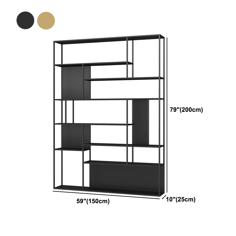 Libreria a glam in stile glam di libreria aperta per sala da studio e ufficio a casa