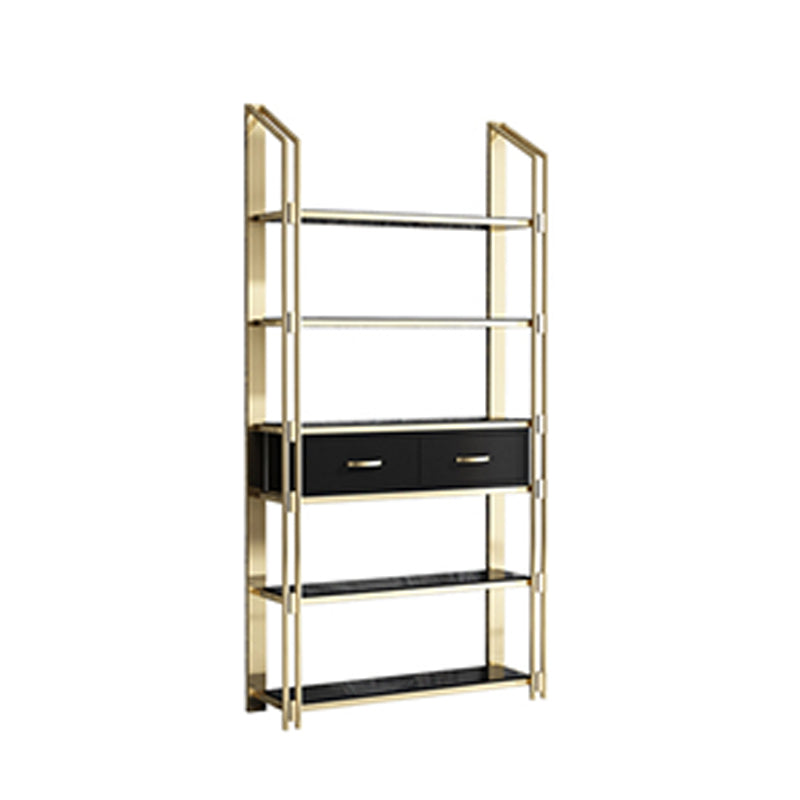 Libreria in stile glam 12 "W 79" H Open Weck Shelf per Study Room Home Office