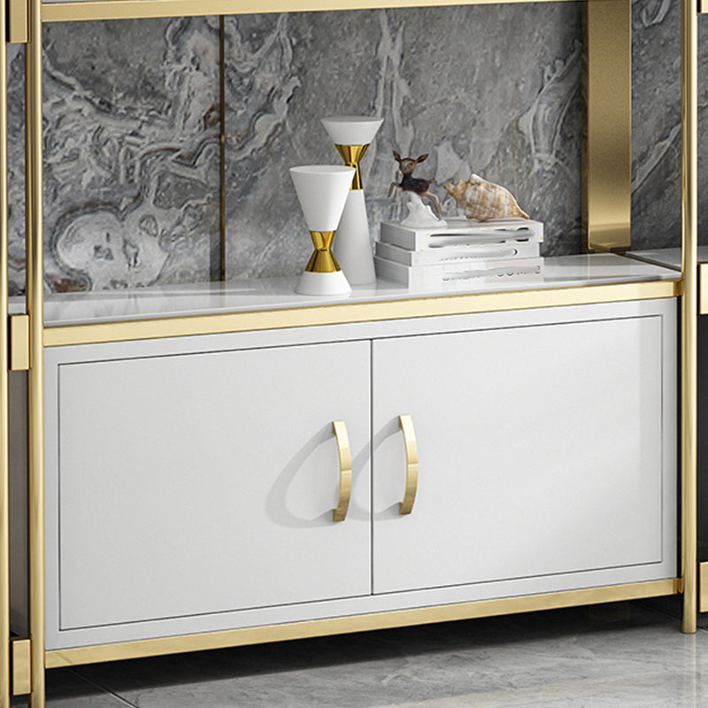 Libreria in stile glam 12 "W 79" H Open Weck Shelf per Study Room Home Office