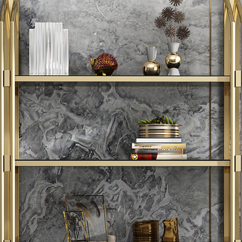 Libreria in stile glam 12 "W 79" H Open Weck Shelf per Study Room Home Office