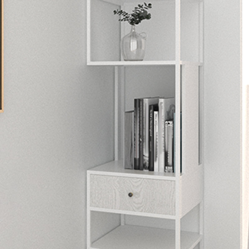 Iron Industrial Corner Bücherregal Offene vertikale Bücherregal mit Schublade