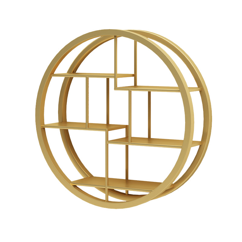 Industrial Wall Mounted Bookshelf Iron Closed Back Bookshelf for Home