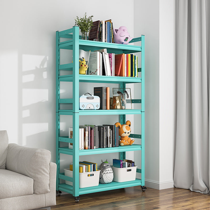 Libreria aperta libreria in stile scandinavo per home office con rotelle