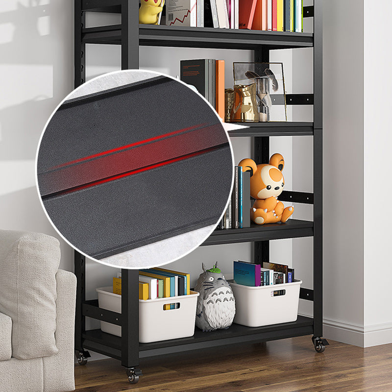 Libreria aperta libreria in stile scandinavo per home office con rotelle