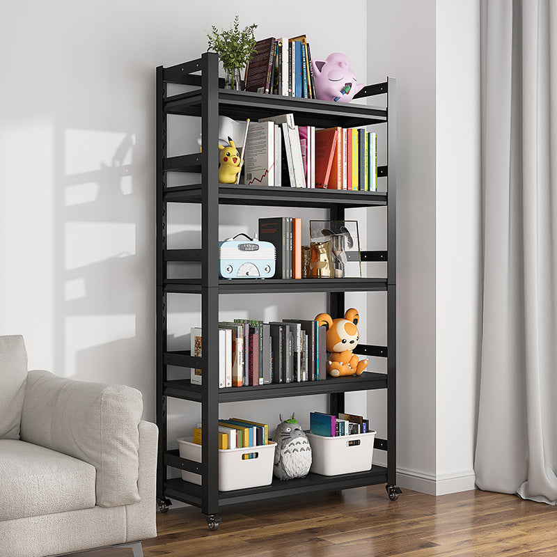 Libreria aperta libreria in stile scandinavo per home office con rotelle
