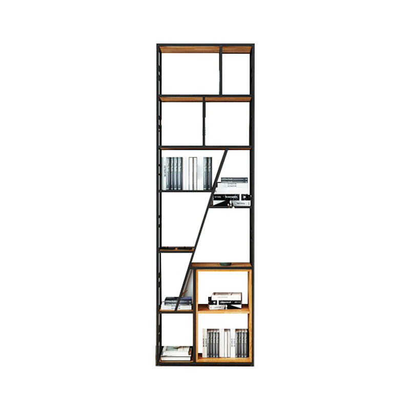 78.74"H Bookshelf Industrial Style Open Back Bookcase for Home Office