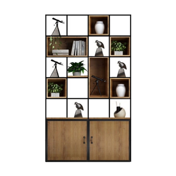 Buchhandel für industrielles Stilscheibe Massivholz Open Back Bücherregal für Home Office