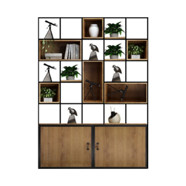 Buchhandel für industrielles Stilscheibe Massivholz Open Back Bücherregal für Home Office