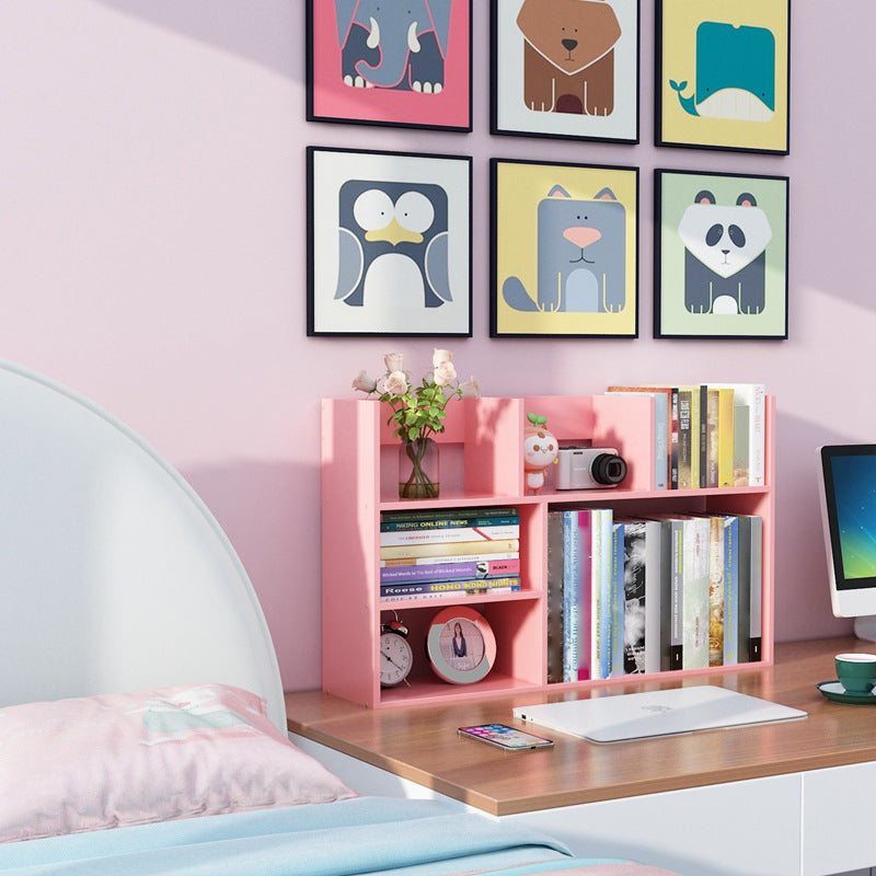 Zeitgenössische geometrische Holzbücher horizontal offene Bücherregal