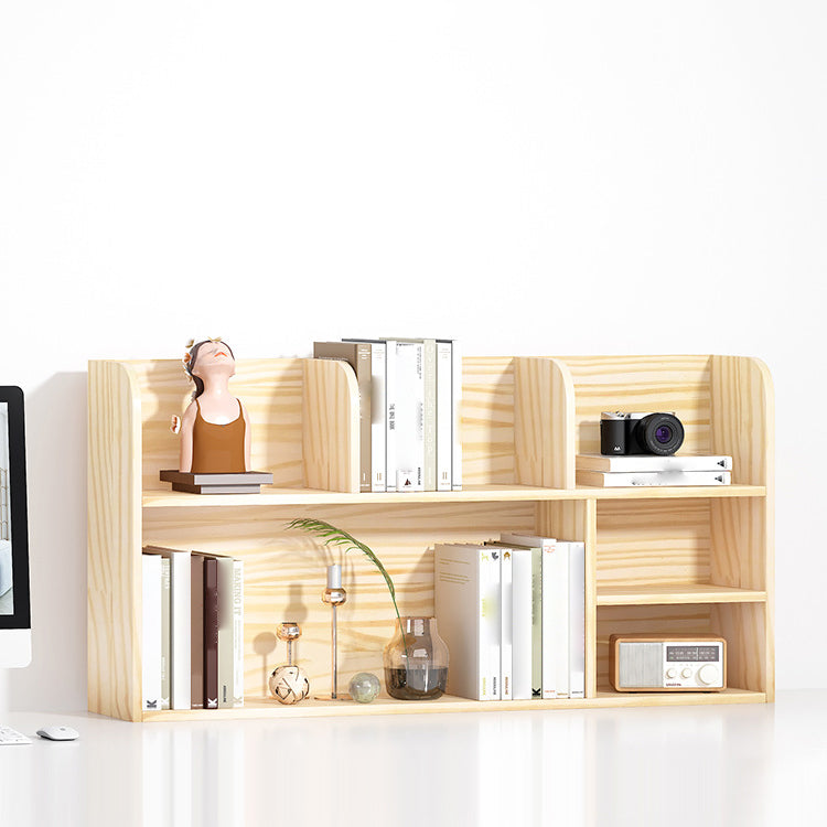 Libris de bibliothèque standard en bois de pin naturel moderne