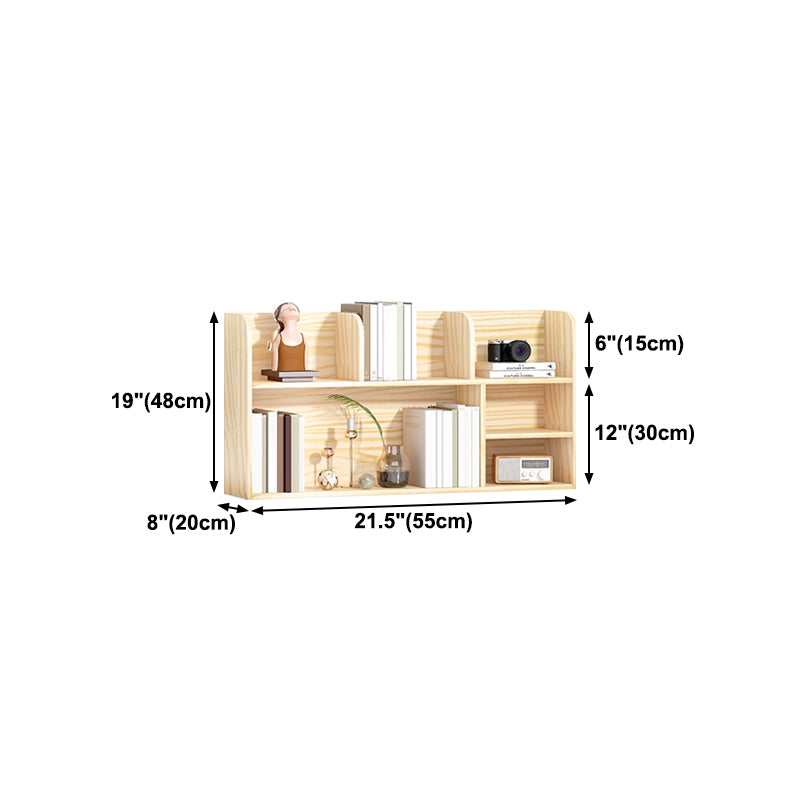 Libris de bibliothèque standard en bois de pin naturel moderne