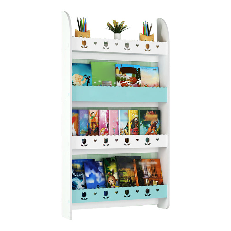 Libreria di unità murale contemporanea solida e fabbricazione di libreria in legno