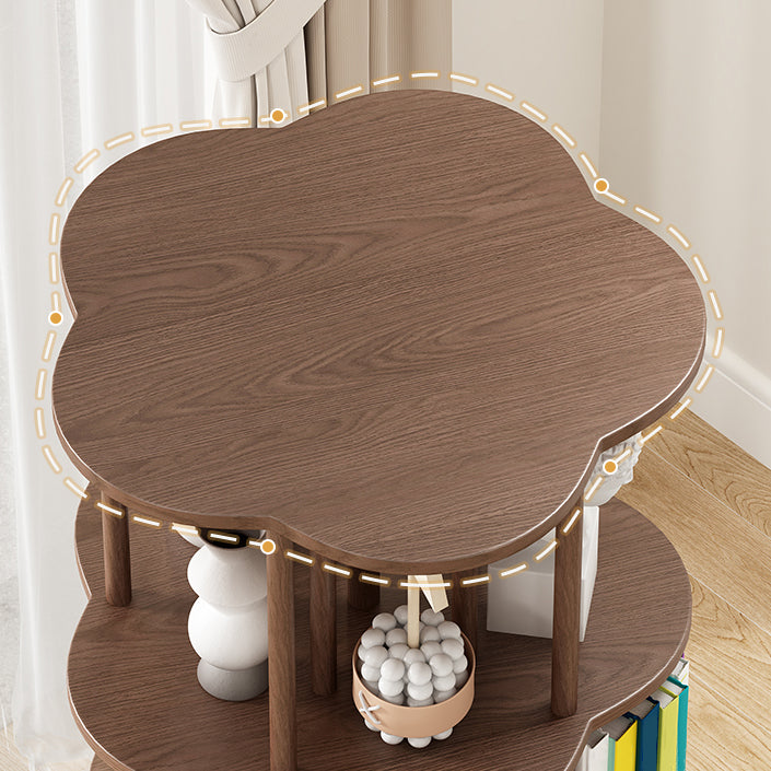 Solid Wood Bookshelf Contemporary Style Open Back Bookcase for Home Office Study Room