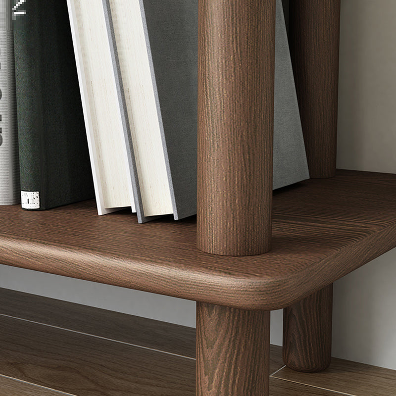 Libreria moderna di scaffali in legno in legno massiccio in stile moderno per casa