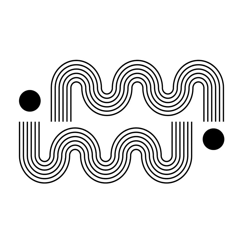 Apricot Line Rug Polyester Modern Rug Washable Indoor Rug for Living Room