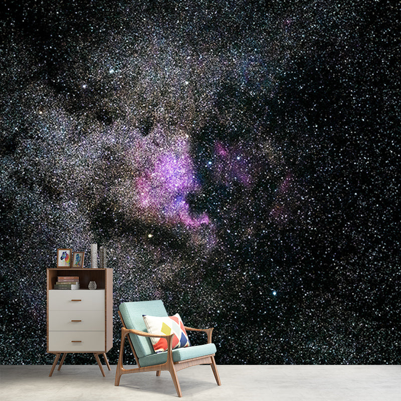 Photography Stain Resistant Wallpaper Galaxy Living Room Wall Mural