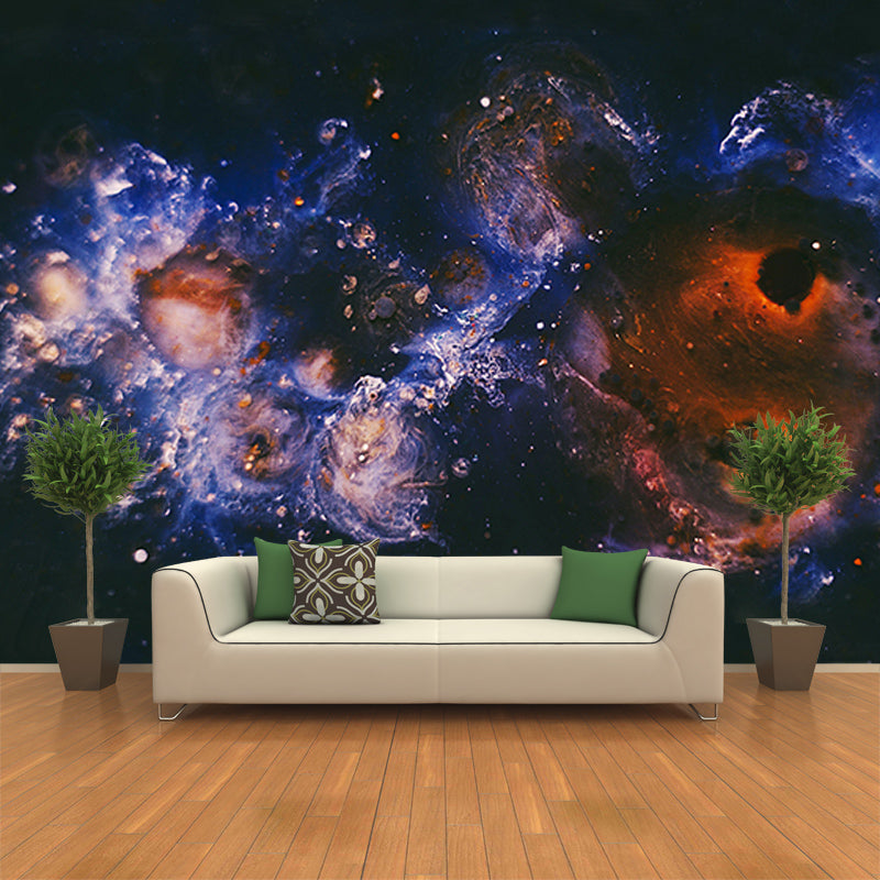 Photography Stain Resistant Wallpaper Galaxy Living Room Wall Mural