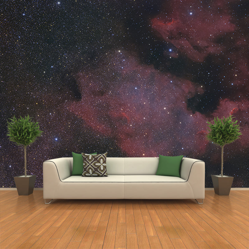 Washable Stain Resistant Wall Mural Wallpaper Galaxy Sitting Room Wall Mural