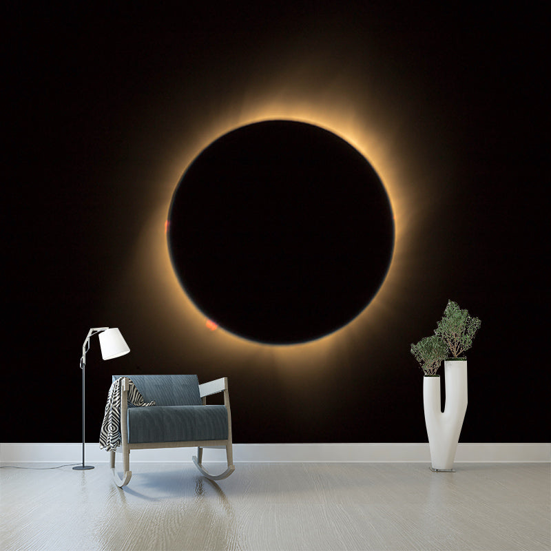 Galaxy Mildew Resistant Mural Wallpaper Environment Friendly Sleeping Room Wall Mural